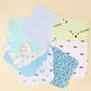 Newborn 8 Piece Baby Saliva Wipes 100% Cotton Soft and Comfortable Shower Towels