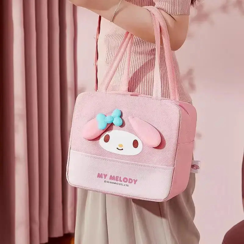 Kawaii Sanrio Hello Kitty Melody Lunch Box Bag Cinnamoroll