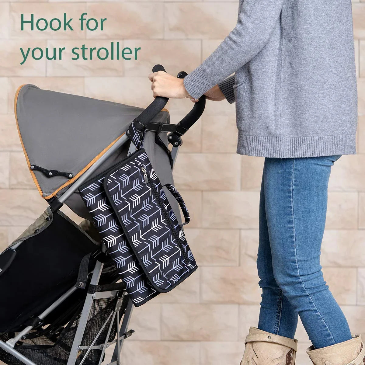 Portable Baby Changing Pad with Storage Pockets