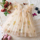 Toddler Baby Girls Party Dresses Back Butterfly