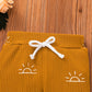 3 PCS Baby Boy Clothes Set Spring Autumn Knitted V-neck Romper+infant Pants+Cap Newborn Outfit