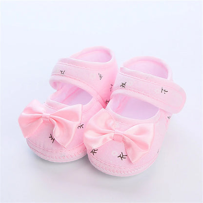 Baby Girl Shoes Newborn Baby girls sock Shoes Anti-Slip Soft Sole First Walkers Toddler Kids Cotton Baptism Shoes 3 6 9 Months