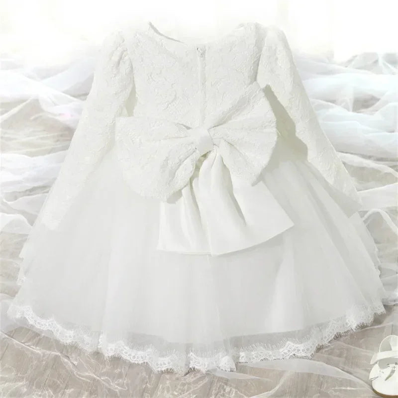 Newborn & Baby Girl Dress – Perfect for Christening, Baptism, Birthday, or Prom – 0–12 Months