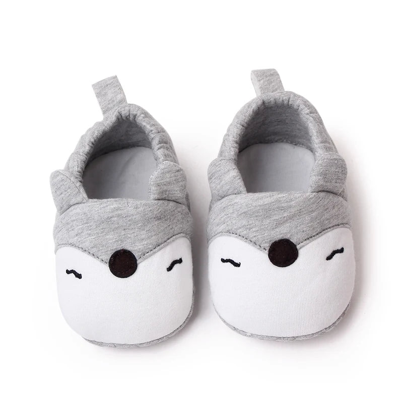 Baby Soft Cotton Shoes for Toddler Boys and Girls Colorful Options Cute Animal Design Shoes with Ears