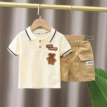 Kids Clothes Boys Summer Two-piece Sets  New Boys Baby Outfit Fashion Trendy Clothing Casual Set 0-4 Years Old