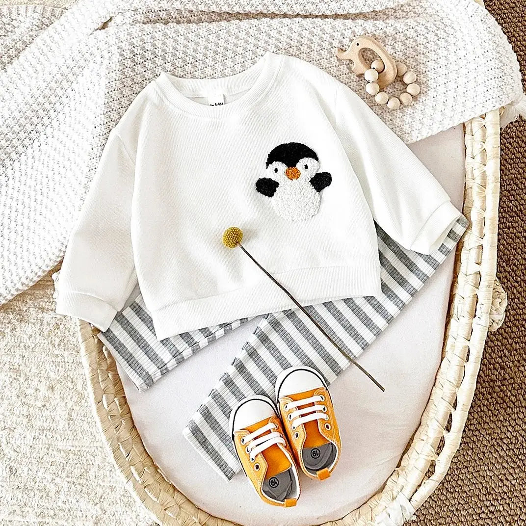 2Pcs Newborn Baby Clothes Sets New Baby Clothing Spring Boys Girls