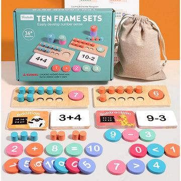 Kids Math Arithmetic Wooden Digital Decomposition Arithmetic  Learning Education Toys