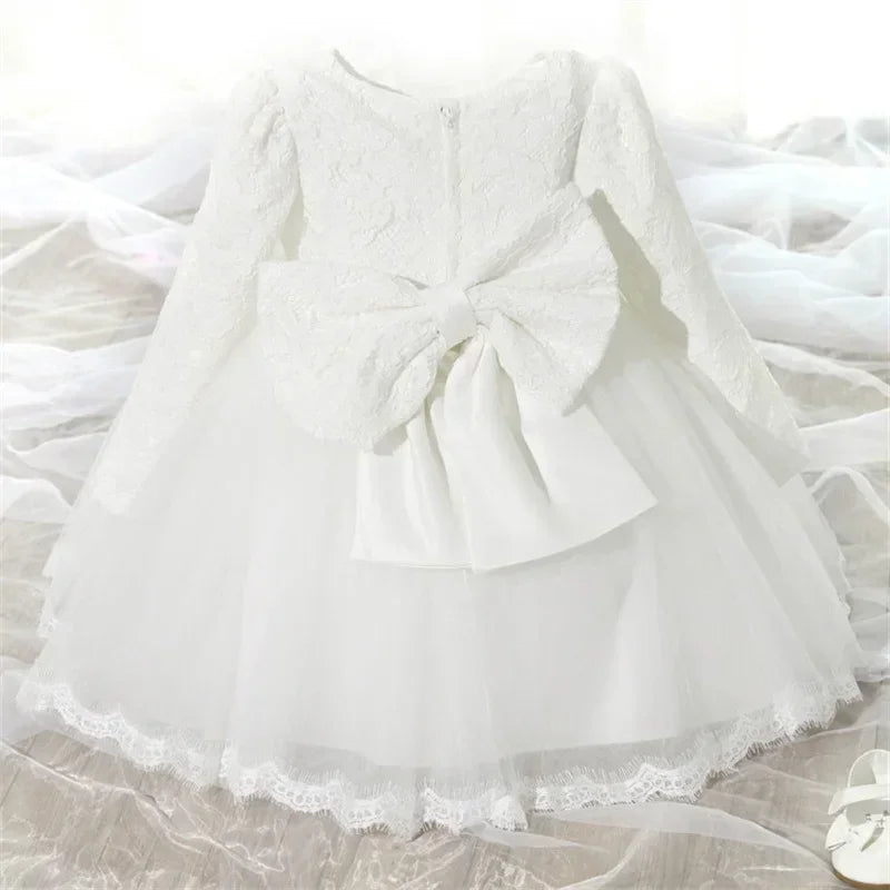 Newborn & Baby Girl Dress – Perfect for Christening, Baptism, Birthday, or Prom – 0–12 Months