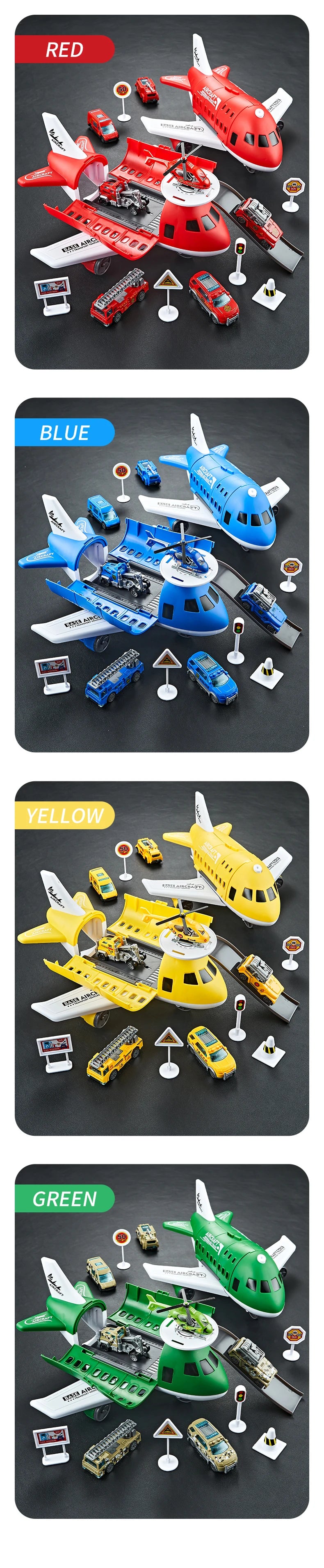 Airplane toy combination for boys and girl