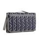 AI-generated studio illustration of a folded portable baby changing pad